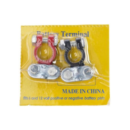 The terminal of the battery is red+black 6-12 V, set 2 pcs-2