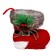 Candlest "Boot", with a belt, red color