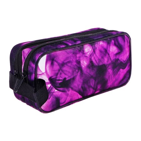 Penal soft 2 compartments, 100 x 220 x 70, with a pen, mix-4