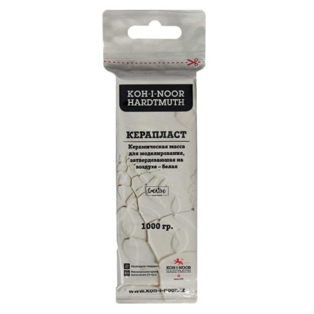 Koh-I-Noor Keraplast 1000 g, self-confused, natural, white for modeling-1