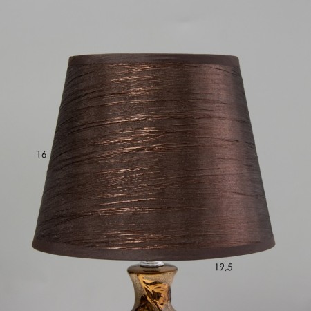 Lamp table ceramics "Flowers" bronze, rhinestones E14 40W 38x20x20 cm-3
