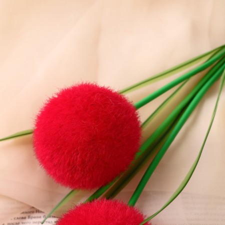 Artificial flower "ball" D-6 cm H-52 cm, mix-1