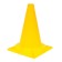 Cone, yellow color, 32 cm