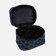 Cosmetic bag with lightning, black/turquoise color
