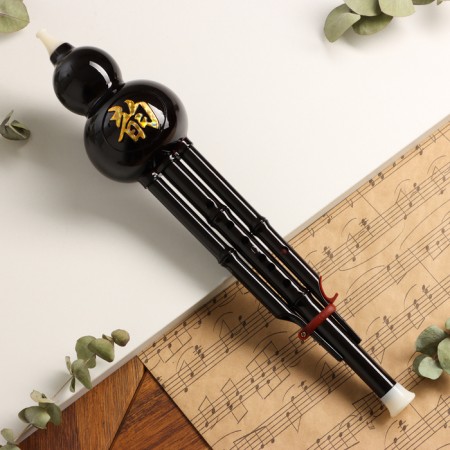 Flute Music Life, Hulushi, Tonality C, Black, 42 ​​x 8.7 x 5 cm