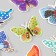Butterflies cardboard "peas" set 12 pcs h = 4-10 cm