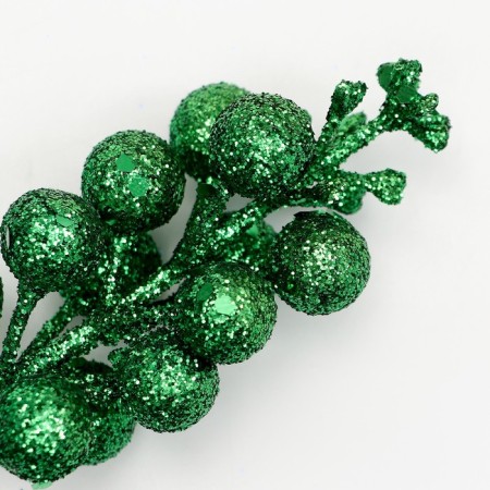 Decorative berries on a stick, green, 4.5 × 4.5 × 20 cm-1