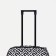 Small suitcase 52 l (s) "Factory Cartes", lightning department, external pocket, 2 wheels, black/white color