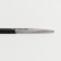 Scissors are manicure, narrow, straight, with rubberized handles, 9 cm, silver color/black