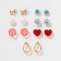 Earrings set 7 pairs "Week" Spring, color