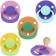 Latex-Latex nipple classic, with a curved pile, from 3 months, set 2 pcs., Mix color