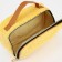 Cosmetic bag on lightning, with a lodge, yellow color