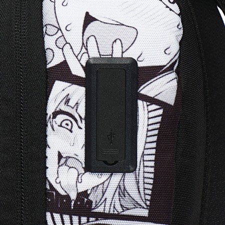 Youth backpack 39 x 30 x 17, ergonomic back, Devente Label 19l, USB Anime Comix 7032440-13