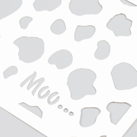 Plastic stencil "Muu..." 16x24 cm-2