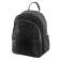 Women's backpack, textiles, black 20x12x27 cm