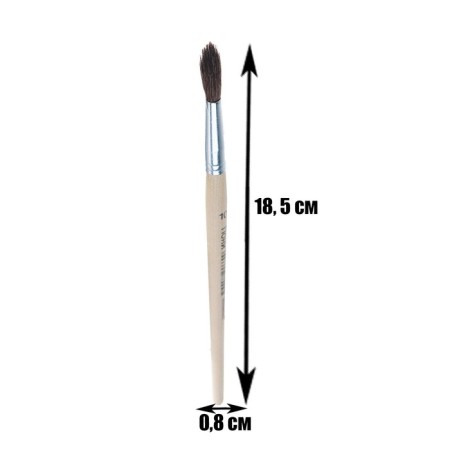 Round brush, pony pins, No. 10-1