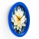 Wall watches, D-28 cm, interior, "water lily", silent