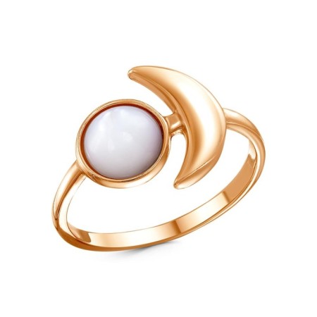 Ring "Porera" Moon, gilding, 17.5 size