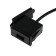 USB connector with a wire 12.5 cm, 2 PIN, 2.1 A, 5 V, black