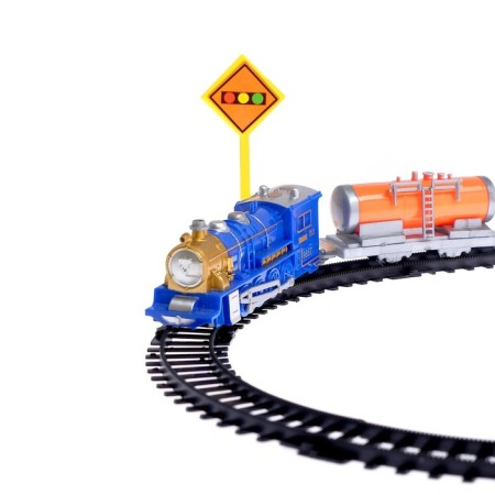 The railway "steam locomotive" works from batteries, mix-1