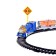 The railway "steam locomotive" works from batteries, mix