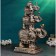 Figure "Elephants Pyramid" bronze, 18x32x50cm