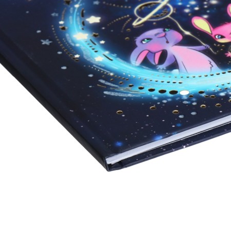 Universal diary for grades 1-11, 48 sheets "bunnies", hard cover, matte lamination, foil embossing, selective mother-of-pearl varnish-2