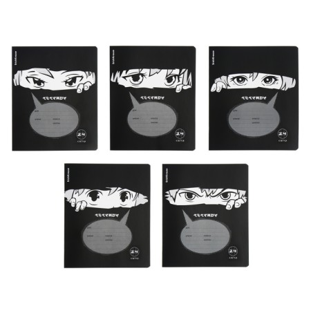 Notebook 24 sheets in the Erichkrause "Watching You", cover coated cardboard, offset unit, mix