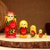 Matryoshka 5-doll "Vitalin Yellow", 10-11 cm