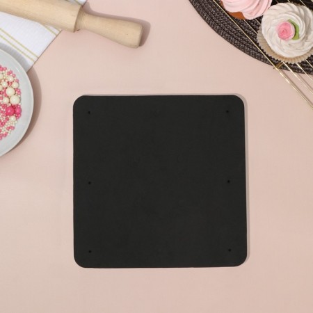 A set of mats for modeling and drying of colors from mastic "Harmony", 20 × 20 × 3.5 cm, 2 pcs, white, black color-1