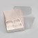 Confectionery folding box for 4 cupcakes, white 16 x 16 x 14 cm