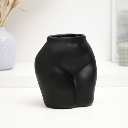 Figure Kashpo "Hips" Black, 10x15x15cm-1