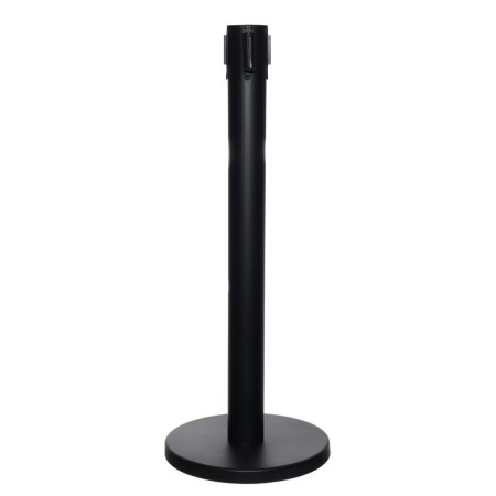 The fence stand is black, with an exhaust ribbon-280cm yellow, black, height-90cm, d-6cm, floor D-32cm-2