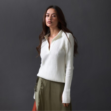 Jumper with V Gorlovina Mist, p. 48-50, white-6