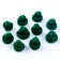 Knitted hat knitted, set 10 pcs., Green color