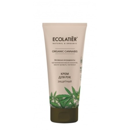 Hand cream Ecolatier Organic Cannabis "Protective", 100 ml