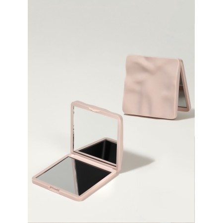 Mirror folding quad (2) s/took 7*7 cm wave matte beige packet QF