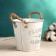Kashpo "Bucket Flower Garden" White, 13x13x12cm