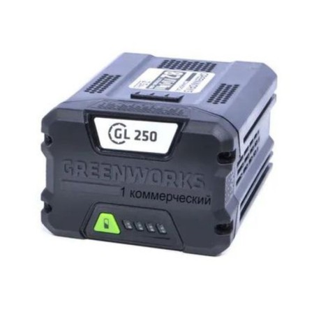 GreenWorks GC82B25, 82 V battery, 2.5 Ah, Li-Ion, charge indicator, 144 watts, 1.63 kg