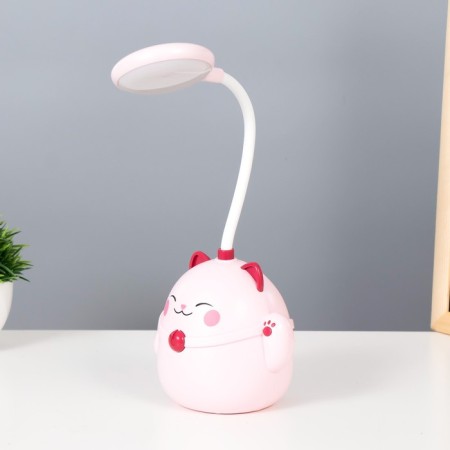 Maneck table lamp LED 3W AKB USB Pink 11.5x10x30 cm Risalux