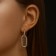 Earrings Metal "Bohemia" measurement, color gold