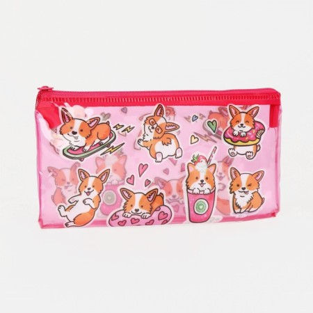 Cosmetic bag for lightning, pink color