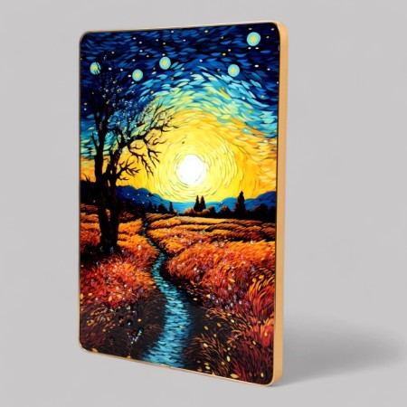 Acrylic painting "Evening Miracle" 40x30 cm-1