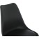 Plastic stool Bonuss array/plastic/coconut, natural/black 49x57x82 cm