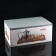 Tea kit on an eco wooden stand, 7 items: glass kettle with a sieve 900 ml, mugs 6 pcs, 100 ml