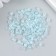 Glass glass 6/0 "cube. Translucent. Light blue" 10 g