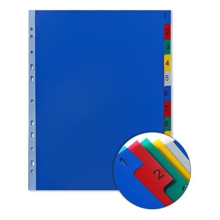 A set of A4+ Office-2000, digital 1-12, color, color, plastic 140 μm
