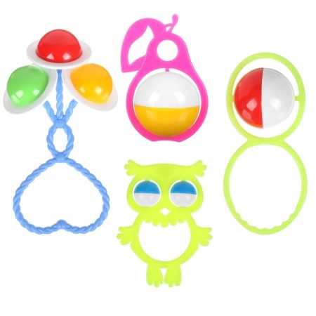 Set of rattles "Summer Dream", 4pcs, Color Mix, Aelita-5