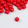 Beads for creativity tree "Red" D-0.8 cm, set of 20 g
