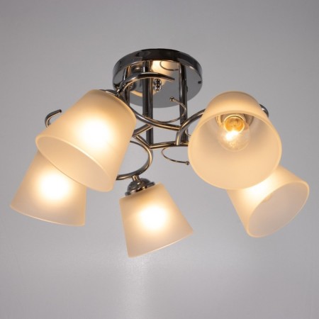 Chandelier 2015/5 E27 60W chrome 52x52x25 cm Bayerlux-1